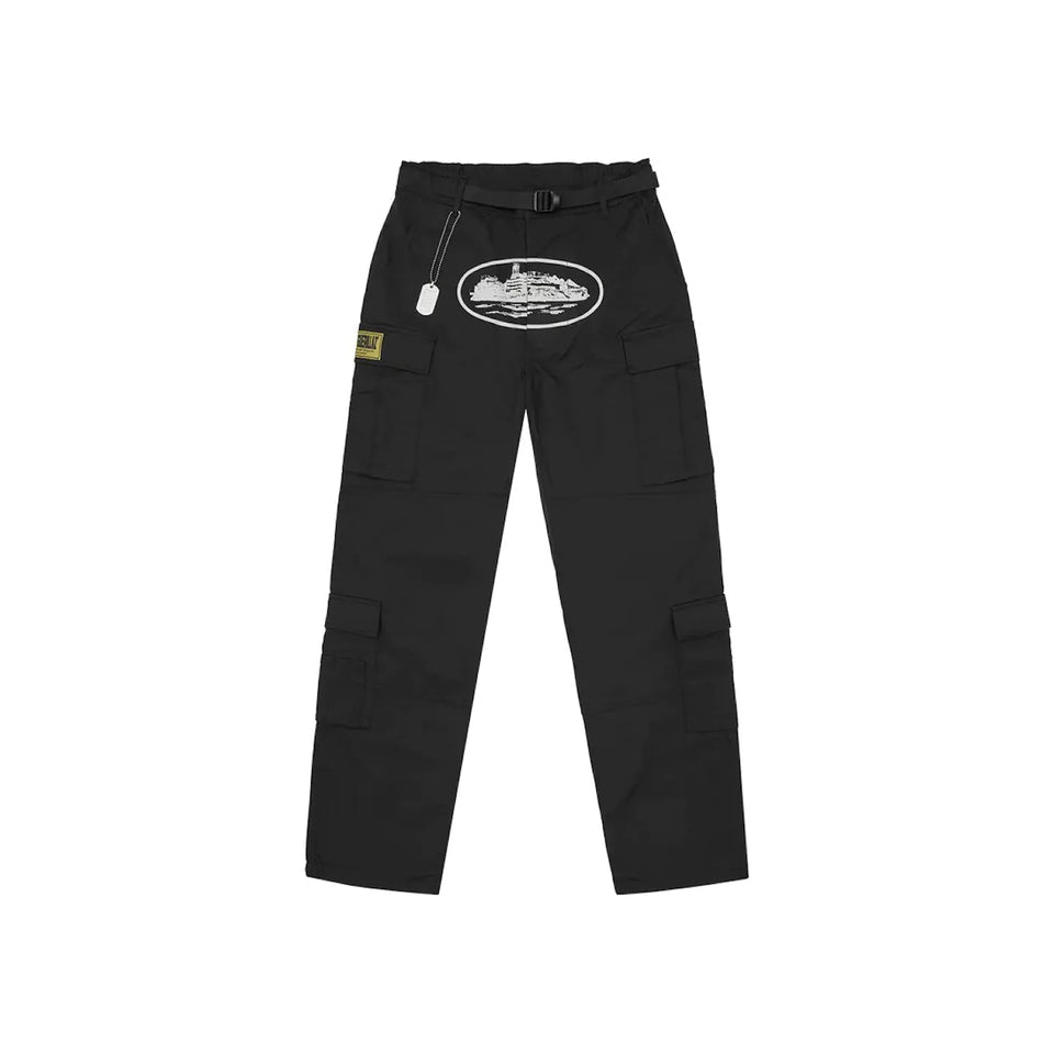 パンツ Corteiz Cargo Pants - Back White Corteiz - Guerillaz Cargo Pants [ Black / White ] – Clubbed