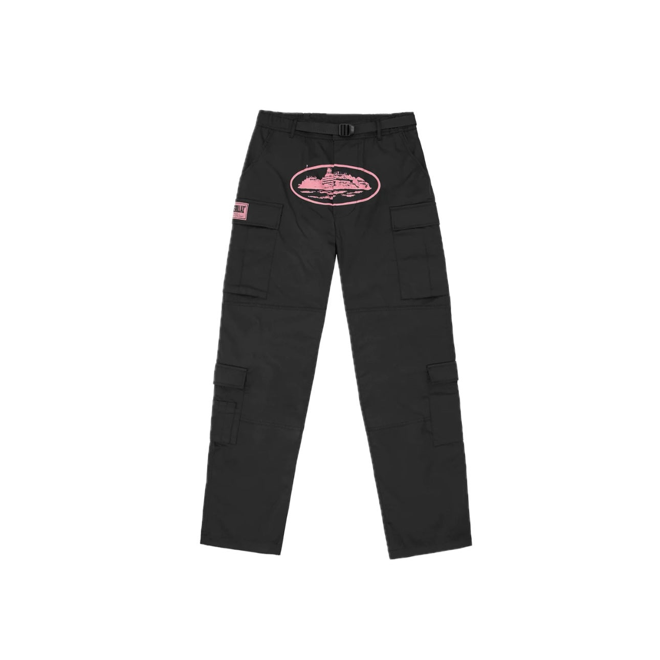 Corteiz - Guerillaz Cargo Pants [ Black / Pink ]