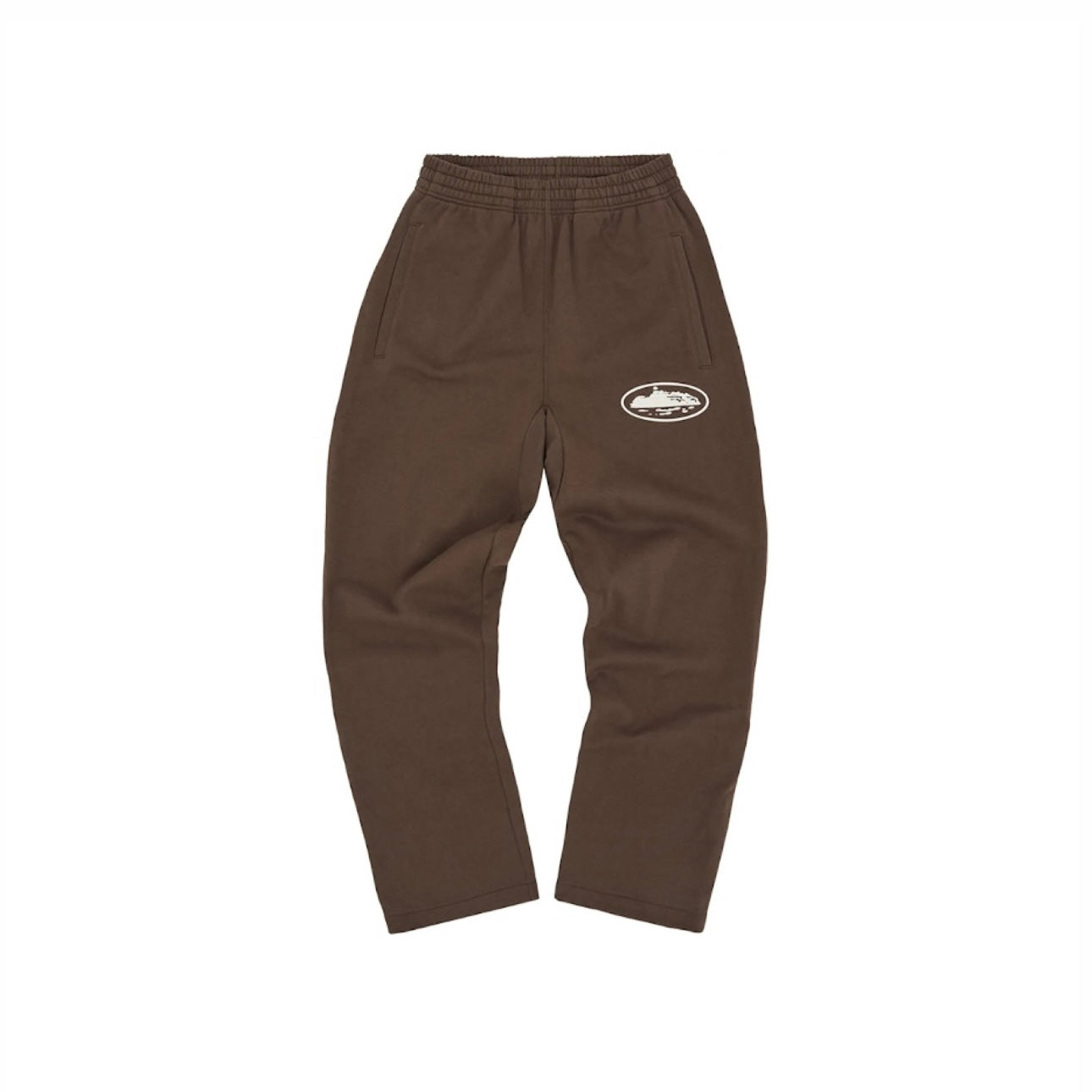 Corteiz - Island Puff Print Open Hem Pant [ Brown ]