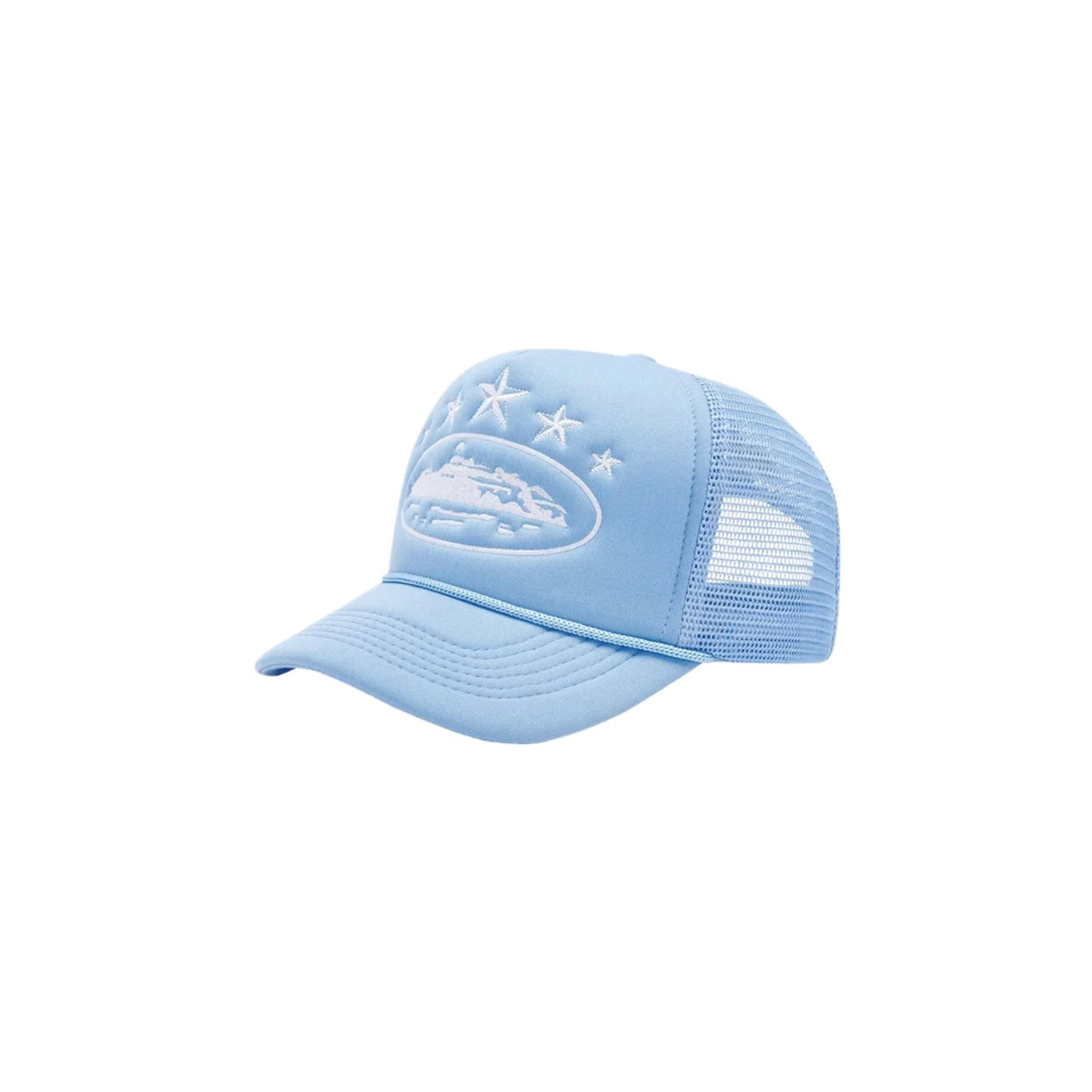 Corteiz - Alcatraz 5 Star Trucker Hat [ Blue / White ]
