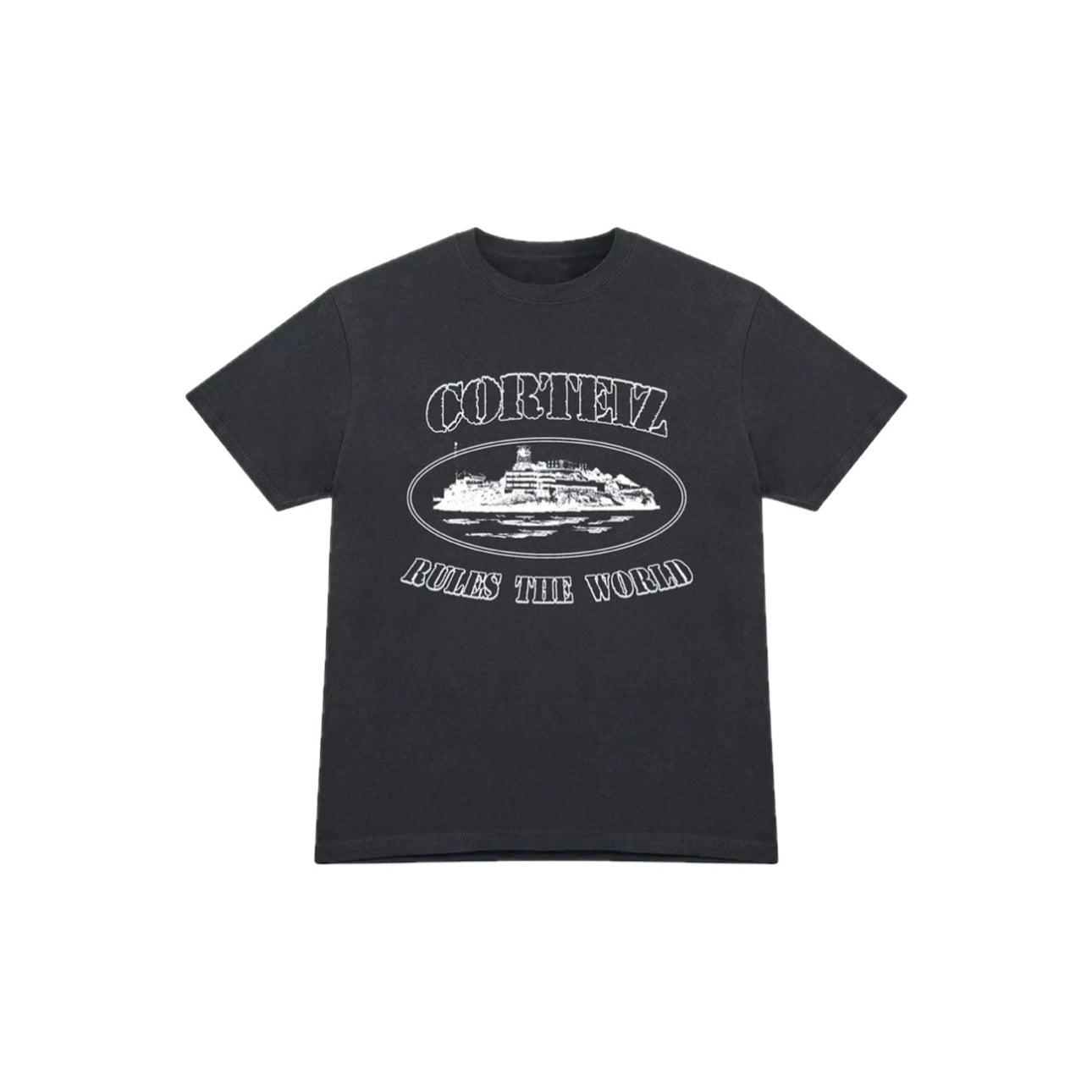 Corteiz - OG Alcatraz Tee  Black / White