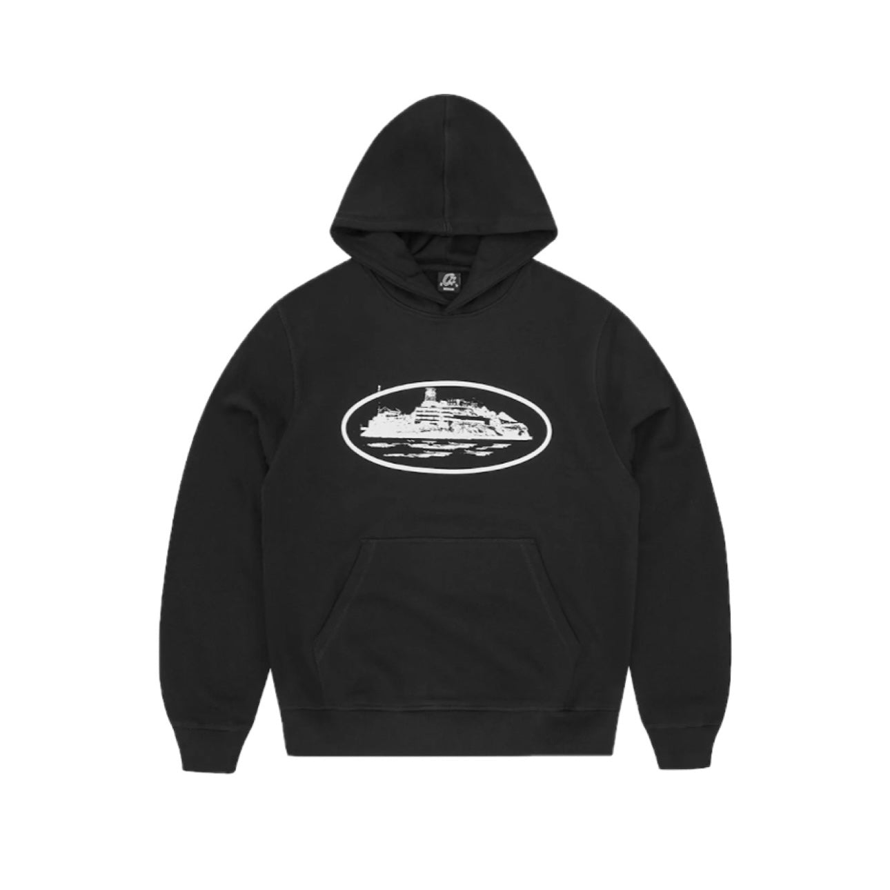 Corteiz - Alcatraz Hoodie [ Black / White ]