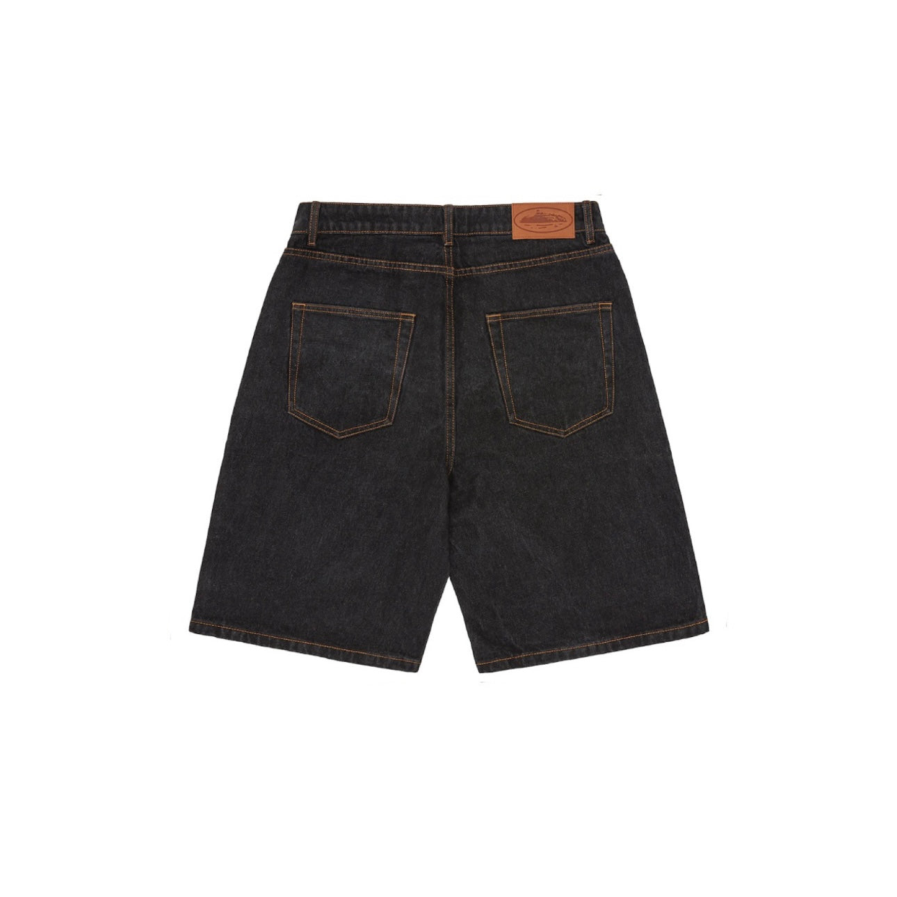 Corteiz - Alcatraz Denim Shorts [ Washed Black ]
