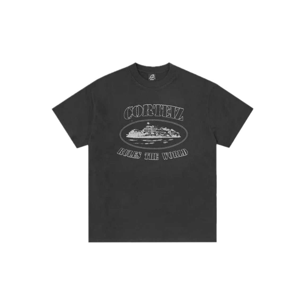 Corteiz - Reflective Alcatraz Tee [ Black ]