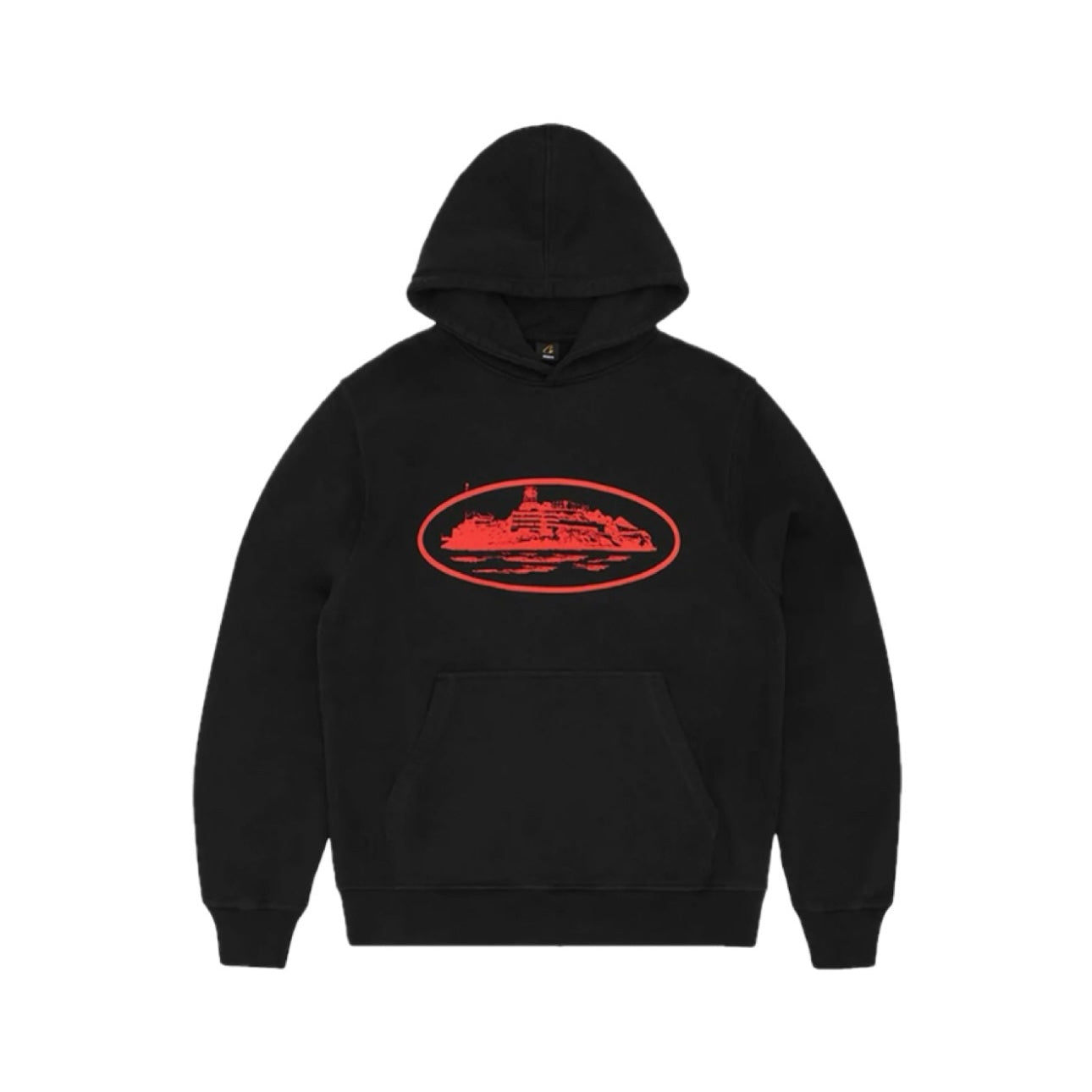 Corteiz - Alcatraz Hoodie [ Black / Red ]