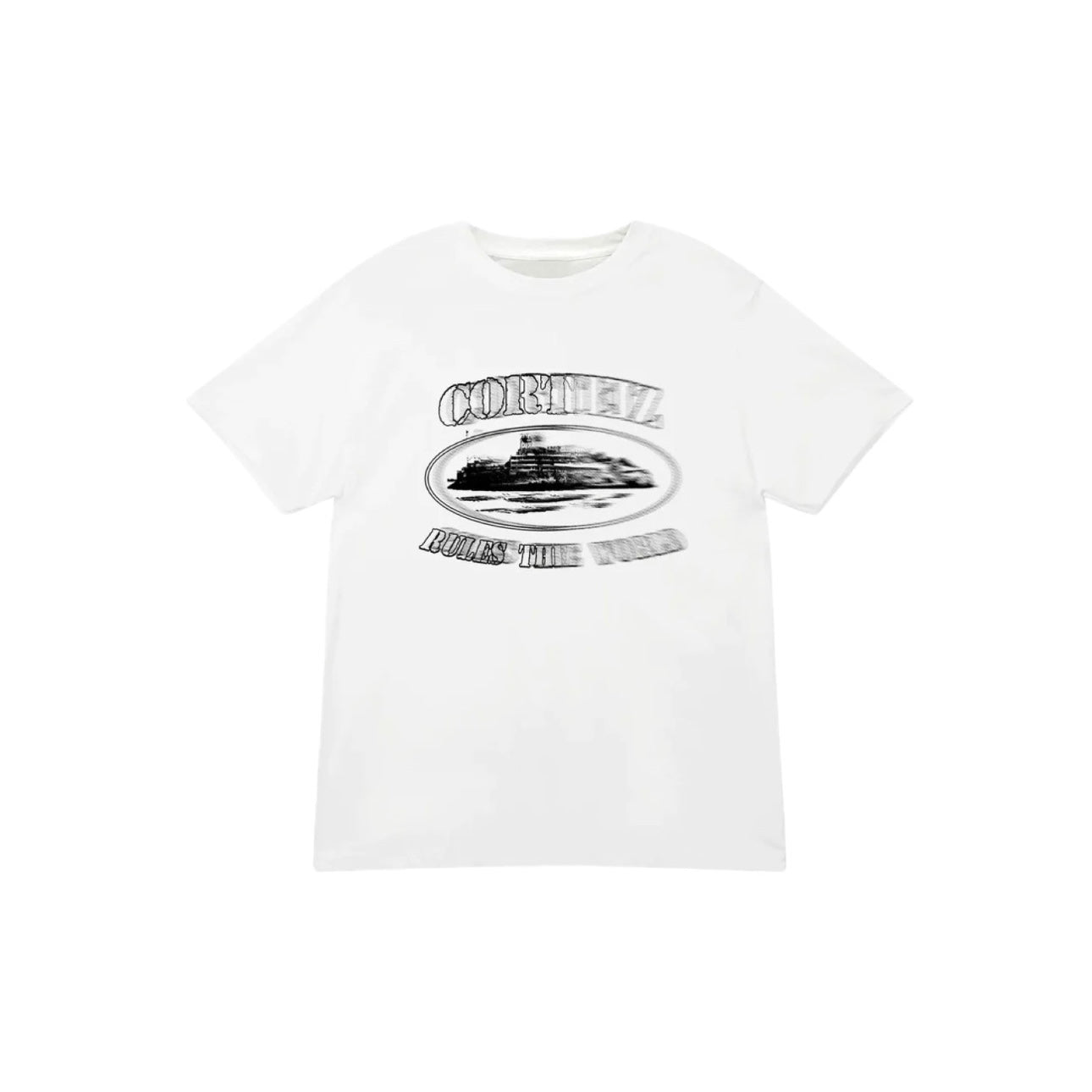Corteiz - Blur Alcatraz Tee [ White ]