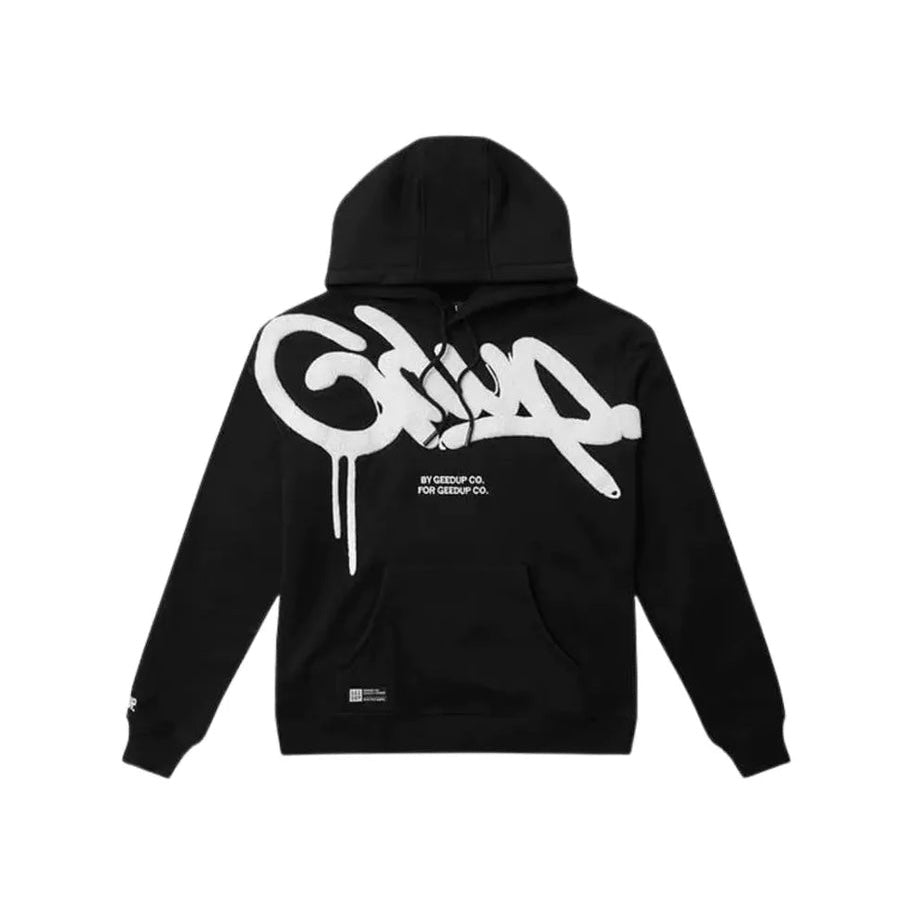Geedup - Graffiti Hoodie [ Black / White ]