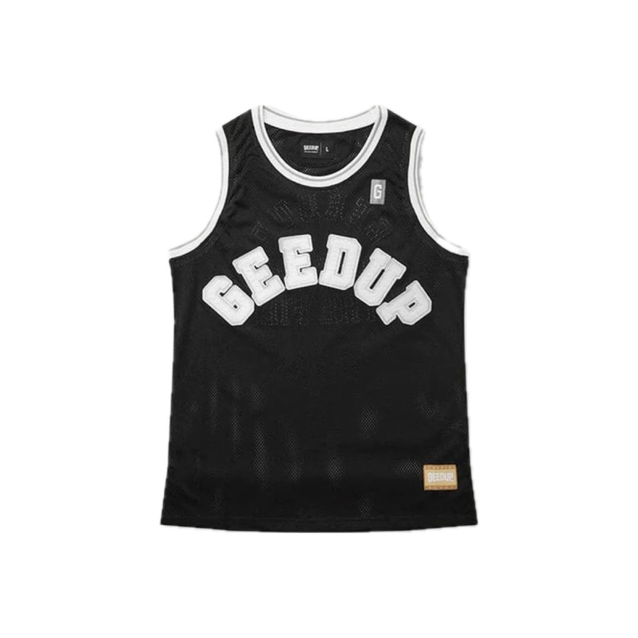 Geedup - B Ball Singlet [ Black / White ]