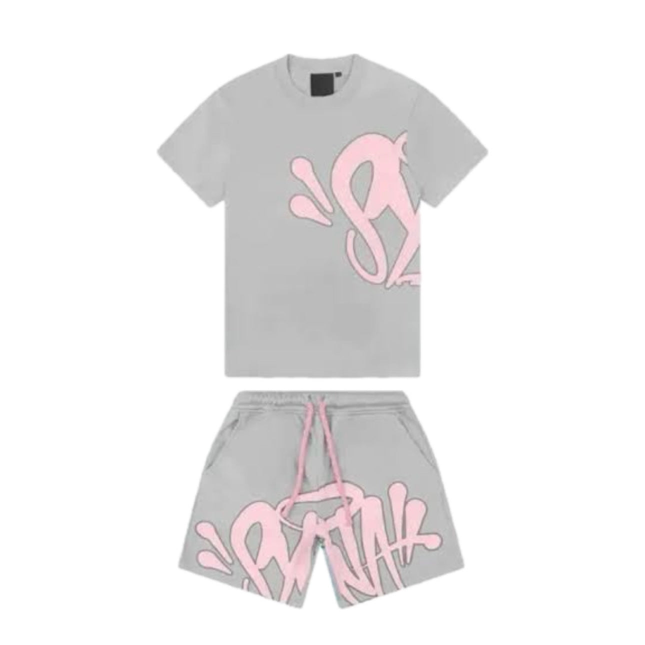 Syna World - Logo Twinset [ Grey / Pink ]