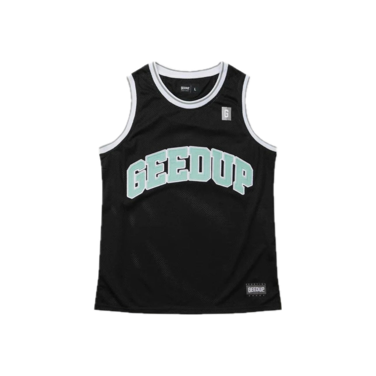 Geedup - B Ball Singlet [ Black / Tiffany ]