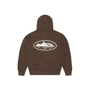 Corteiz - Puff Print Zip Hoodie [ Brown ]