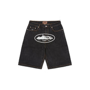 Corteiz - Alcatraz Denim Shorts [ Washed Black ]