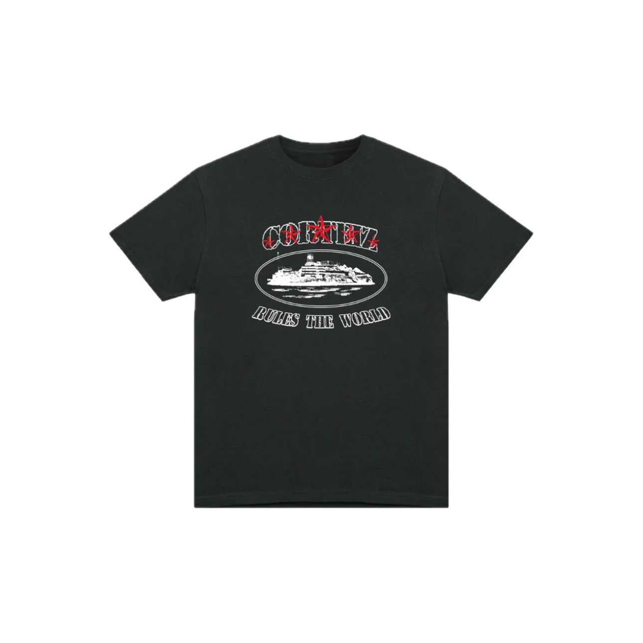 Corteiz - 5 Starz Alcatraz Tee - Black