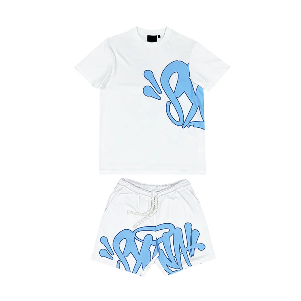 Syna World - Logo Twinset [ White / Blue ]